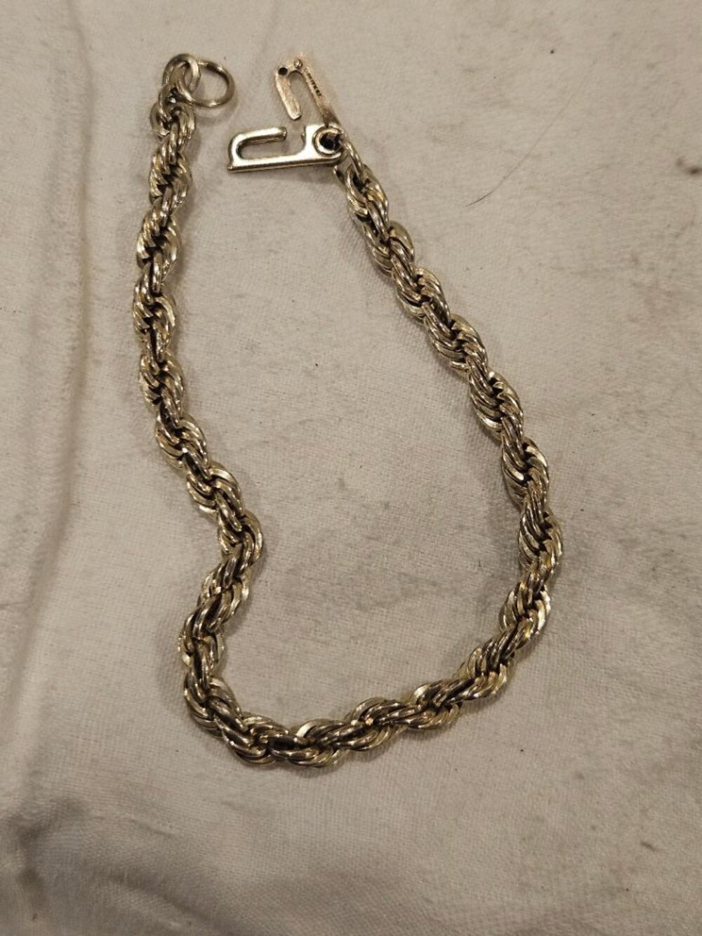 Heavy 12.8g Vintage 7.5" 12K Gold Filled Rope Bracelet - 1/20 GF